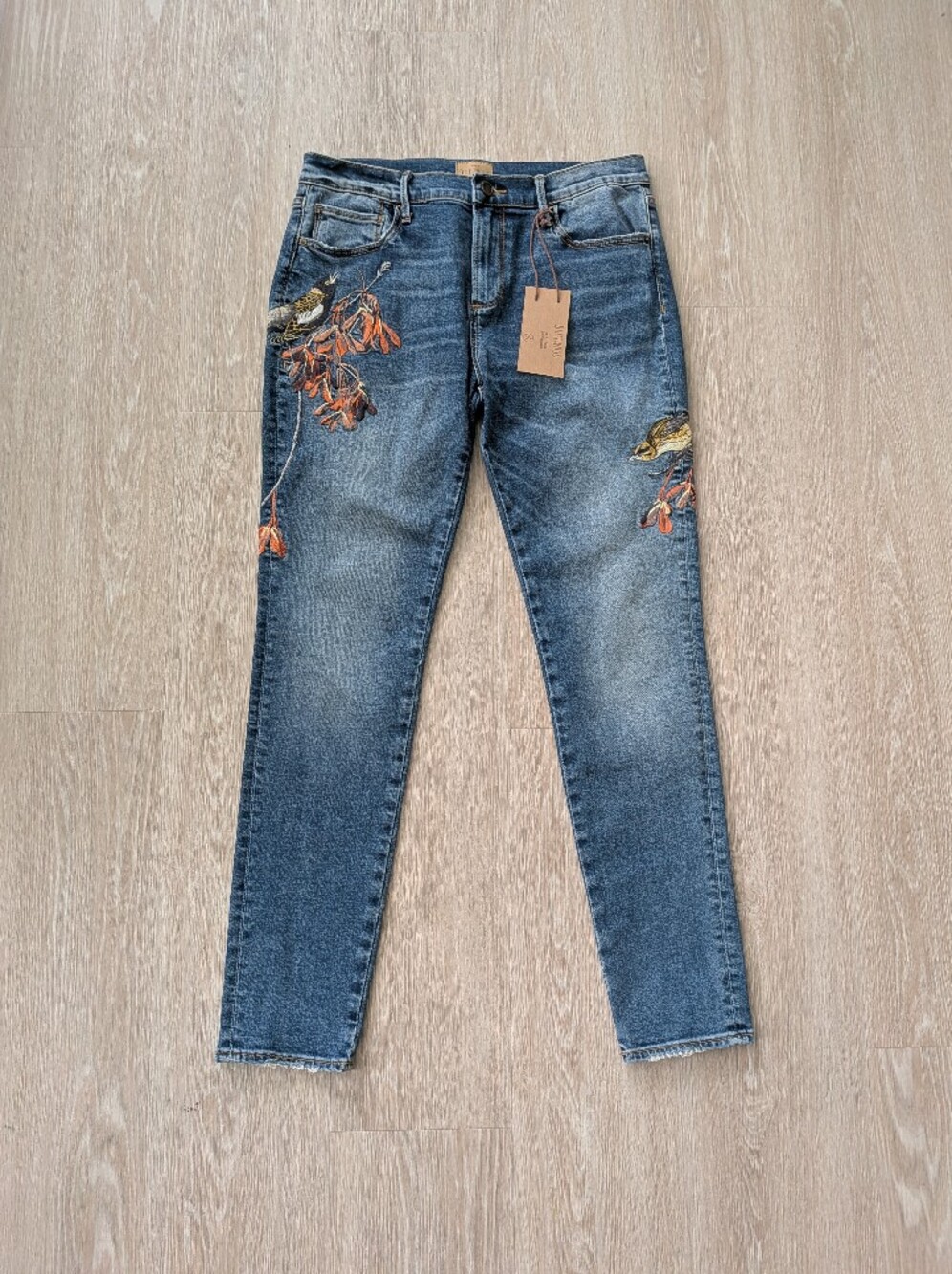 DRIFTWOOD Jeans Women's 29 Jackie Embroidered Classic Fit NWT